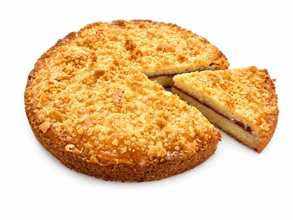 Framboos crumble boterkoek